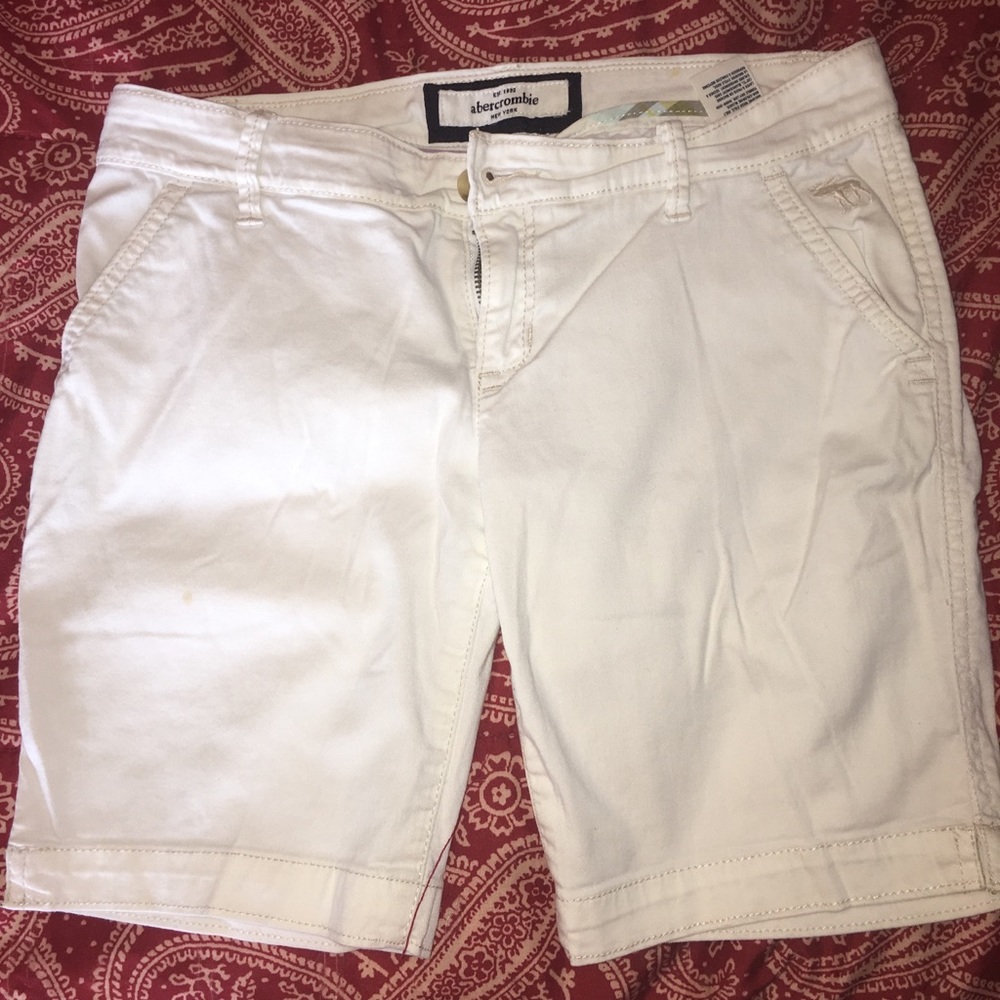 Abercrombie white shorts